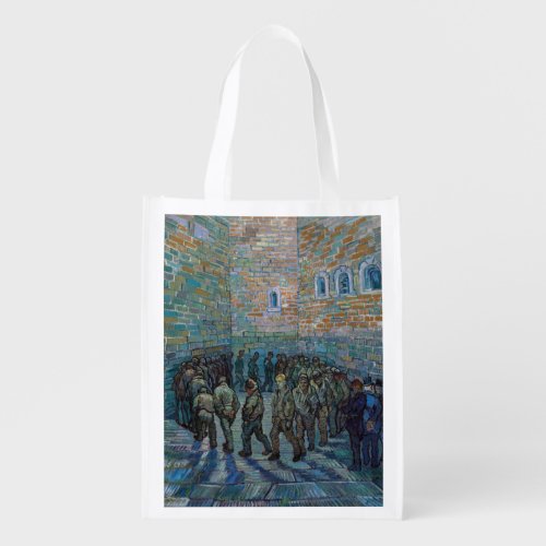 Vincent van Gogh _ The Prison Courtyard Grocery Bag