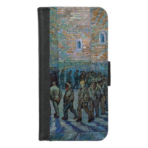 Vincent van Gogh _ The Prison Courtyard iPhone 87 Wallet Case