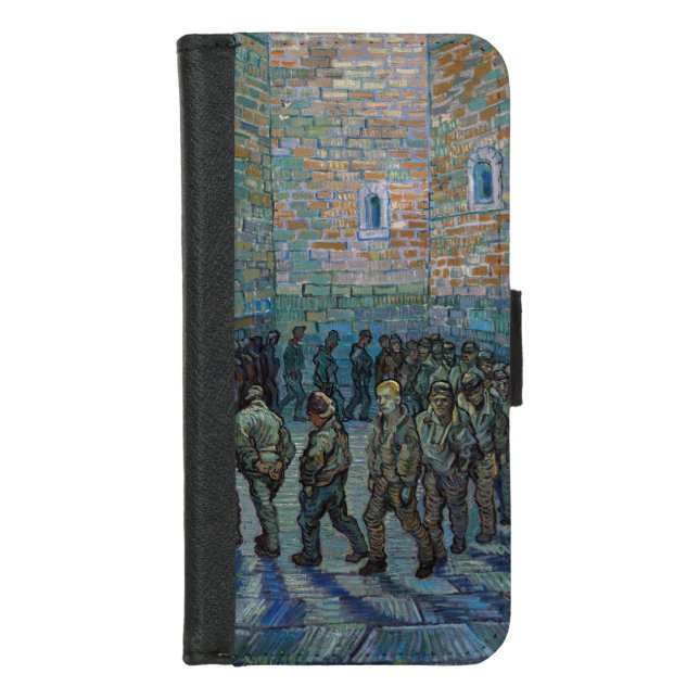 Vincent van Gogh - The Prison Courtyard iPhone Wallet Case (Front)