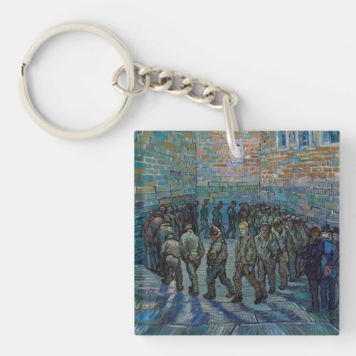 Vincent van Gogh _ The Prison Courtyard Keychain