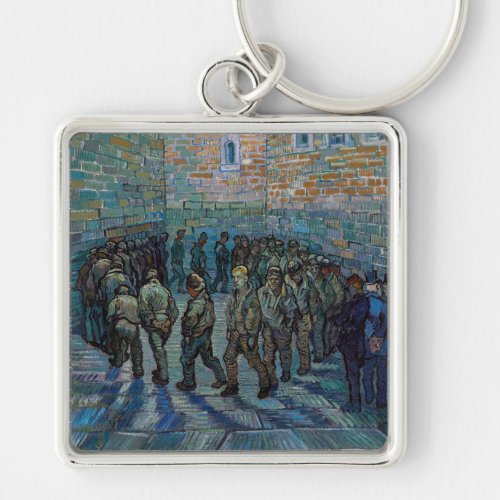 Vincent van Gogh _ The Prison Courtyard Keychain