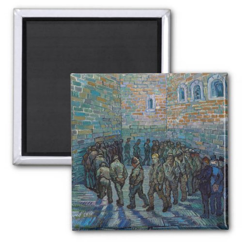 Vincent van Gogh _ The Prison Courtyard Magnet