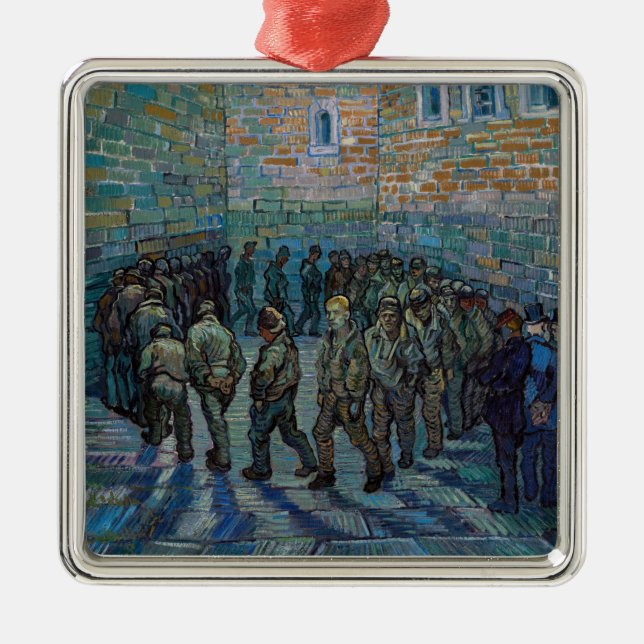 Vincent van Gogh - The Prison Courtyard Metal Ornament (Front)