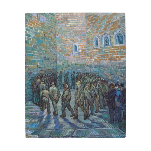Vincent van Gogh _ The Prison Courtyard Metal Print