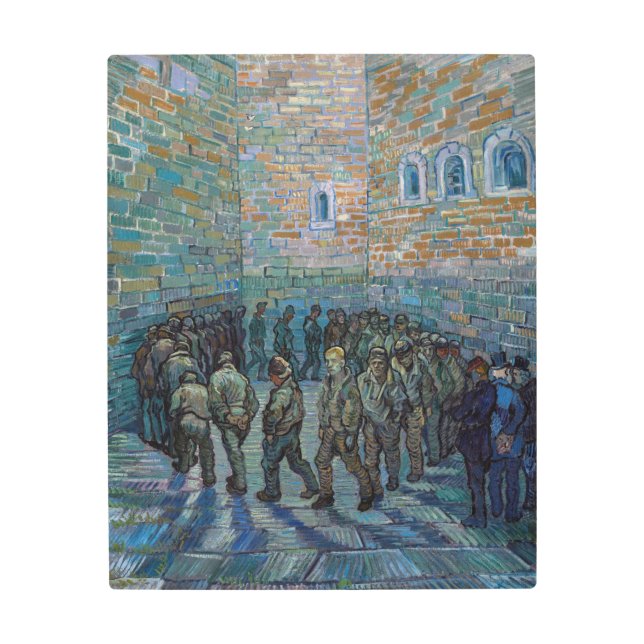 Vincent van Gogh - The Prison Courtyard Metal Print (Front)