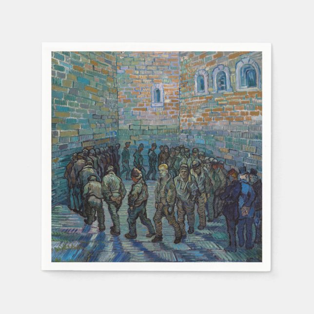 Vincent van Gogh - The Prison Courtyard Napkins (Front)
