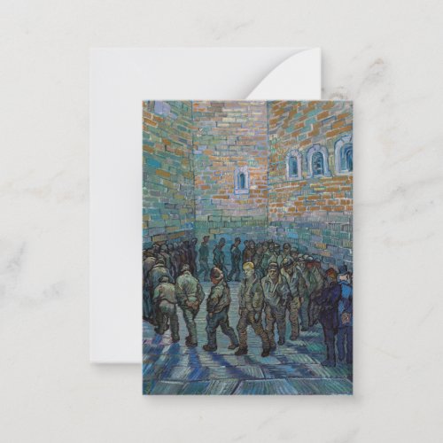 Vincent van Gogh _ The Prison Courtyard Note Card