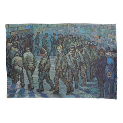 Vincent van Gogh _ The Prison Courtyard Pillow Case