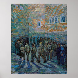 Vincent van Gogh - The Prison Courtyard Poster