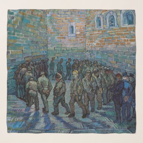 Vincent van Gogh _ The Prison Courtyard Scarf