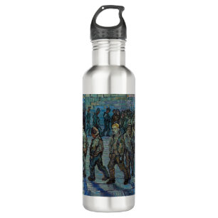 Vincent van Gogh - The Prison Courtyard Stainless Steel Water Bottle