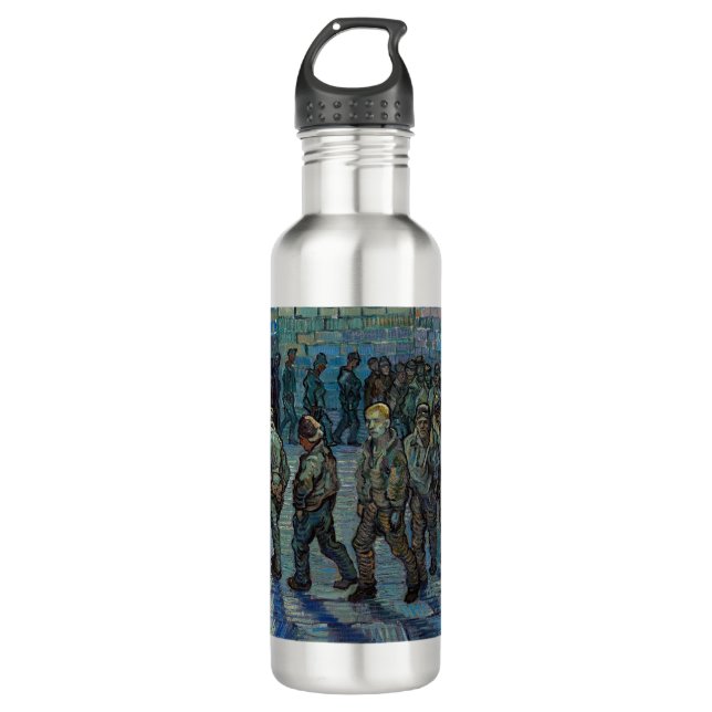 Vincent van Gogh - The Prison Courtyard Stainless Steel Water Bottle (Front)