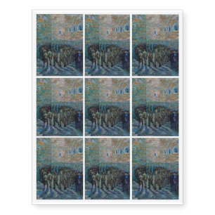 Vincent van Gogh - The Prison Courtyard Temporary Tattoos