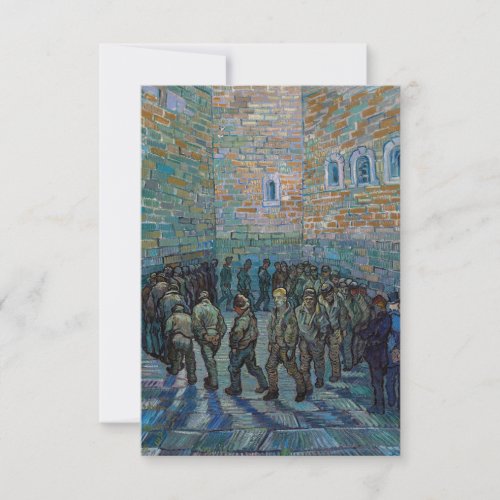 Vincent van Gogh _ The Prison Courtyard Thank You Card
