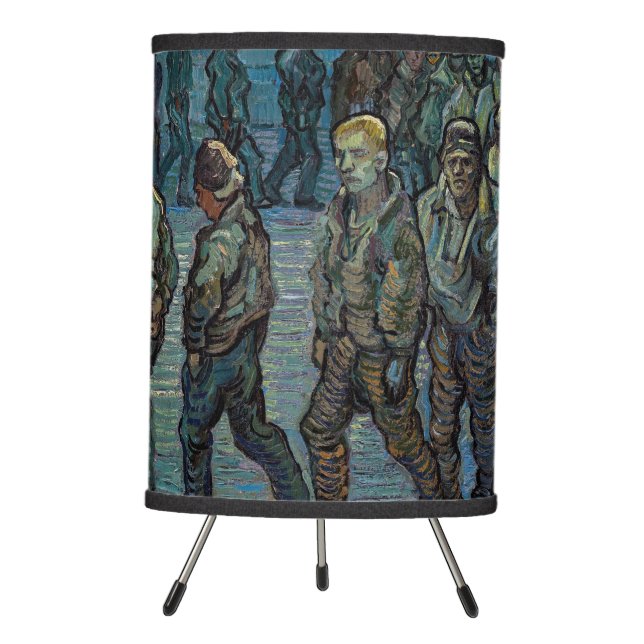 Vincent van Gogh - The Prison Courtyard Tripod Lamp (Front)