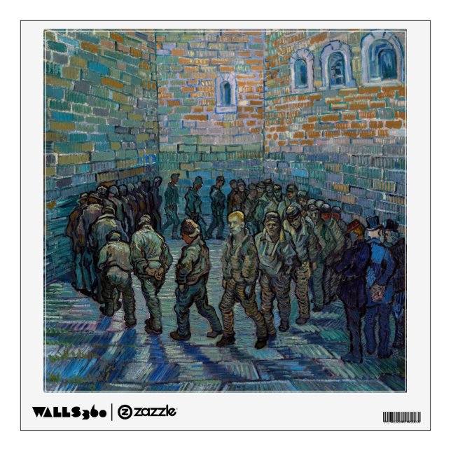 Vincent van Gogh - The Prison Courtyard Wall Decal (Front)