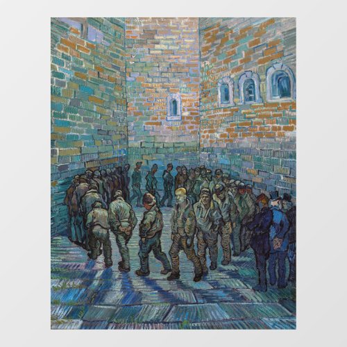 Vincent van Gogh _ The Prison Courtyard Window Cling