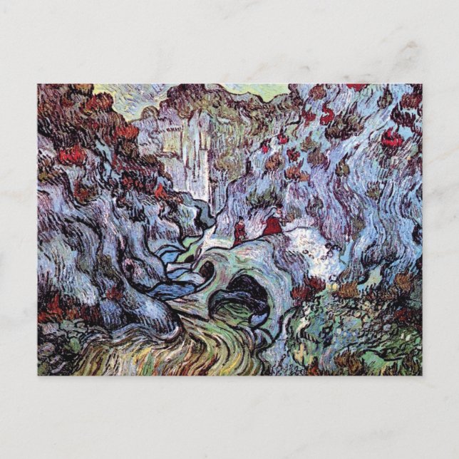 Vincent Van Gogh - The Ravine (Les Peiroulets) Postcard (Front)