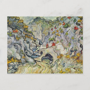 Vincent van Gogh   The ravine of the Peyroulets Postcard