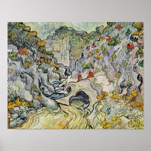 Vincent van Gogh  The ravine of the Peyroulets Poster