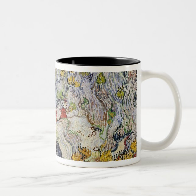 Vincent van Gogh | The ravine of the Peyroulets Two-Tone Coffee Mug (Right)