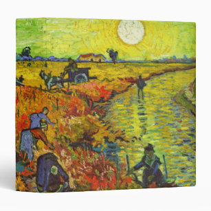 Vincent van Gogh - The Red Vineyard 3 Ring Binder