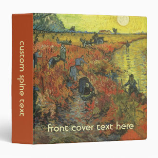 Vincent van Gogh - The Red Vineyard 3 Ring Binder