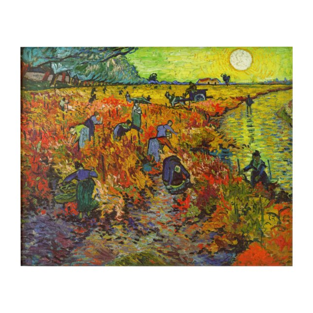 Vincent van Gogh - The Red Vineyard Acrylic Print (Front)