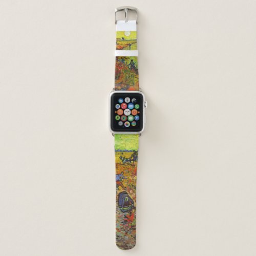 Vincent van Gogh _ The Red Vineyard Apple Watch Band