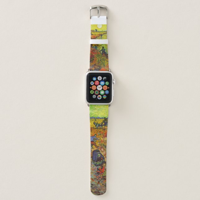 Vincent van Gogh - The Red Vineyard Apple Watch Band (Front)