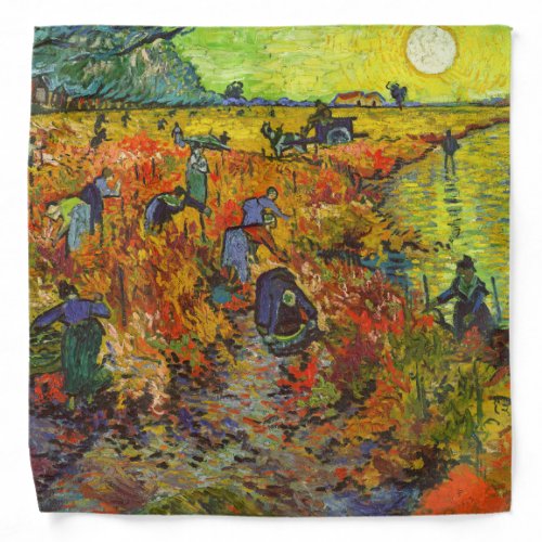 Vincent van Gogh _ The Red Vineyard Bandana