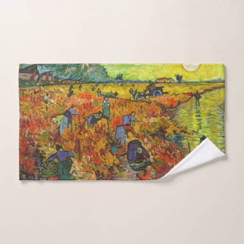 Vincent van Gogh _ The Red Vineyard Bath Towel Set