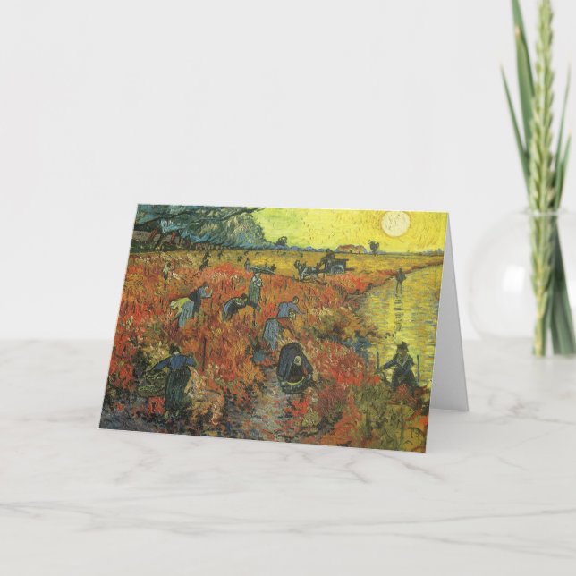 Vincent van Gogh - The Red Vineyard Card (Front)