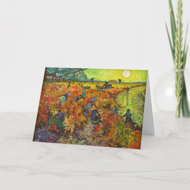 Vincent van Gogh - The Red Vineyard Card (Front)