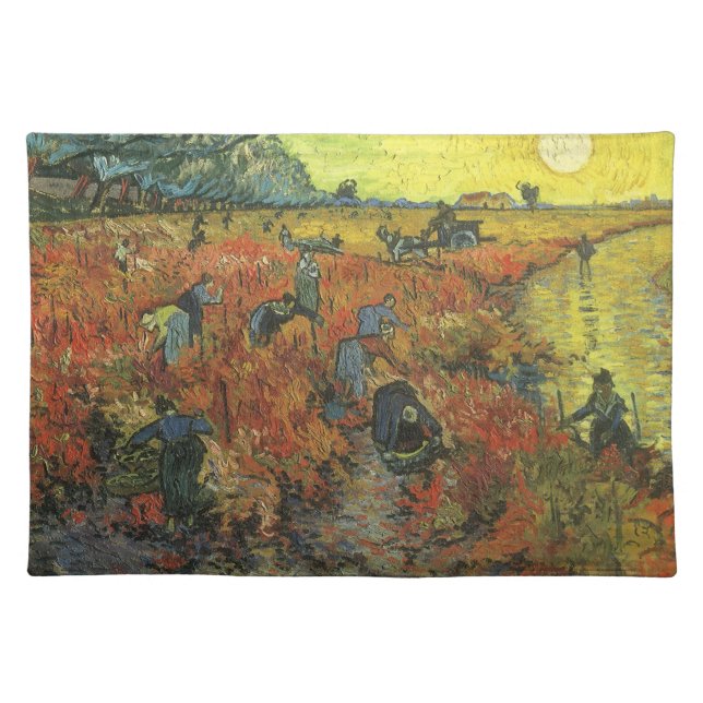 Vincent van Gogh - The Red Vineyard Cloth Placemat (Front)