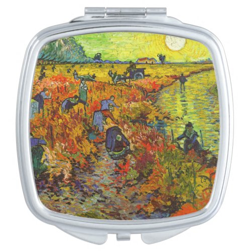 Vincent van Gogh _ The Red Vineyard Compact Mirror