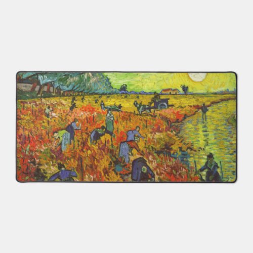 Vincent van Gogh _ The Red Vineyard Desk Mat