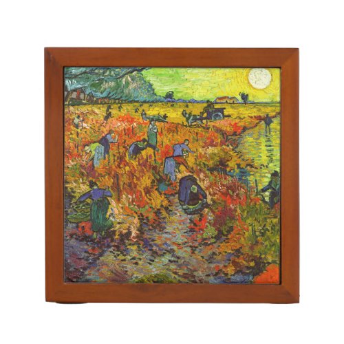 Vincent van Gogh _ The Red Vineyard Desk Organizer
