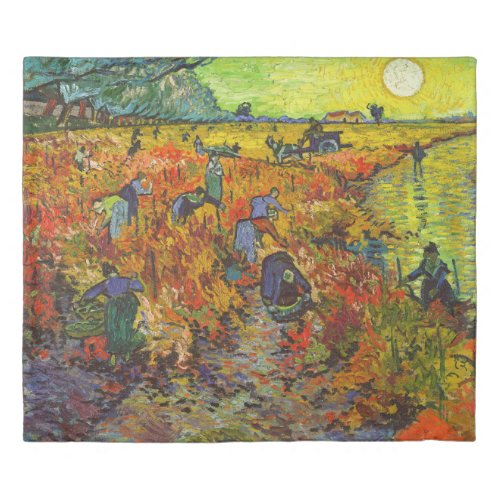 Vincent van Gogh _ The Red Vineyard Duvet Cover