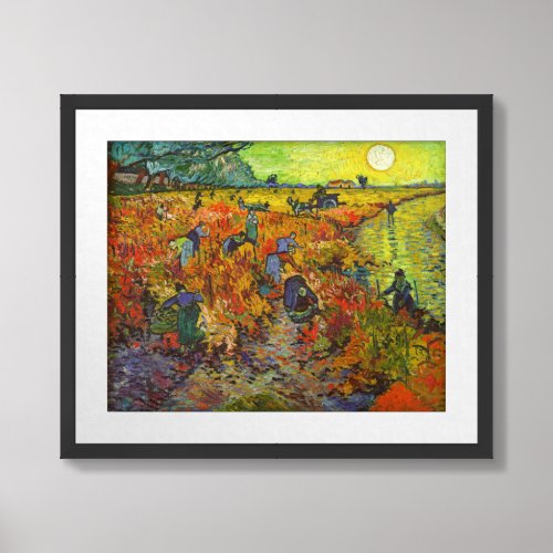 Vincent van Gogh _ The Red Vineyard Framed Art