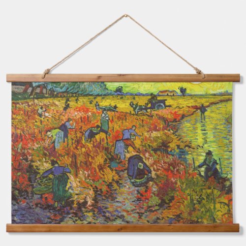 Vincent van Gogh _ The Red Vineyard Hanging Tapestry
