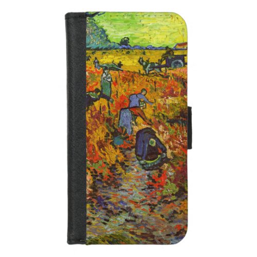 Vincent van Gogh _ The Red Vineyard iPhone 87 Wallet Case