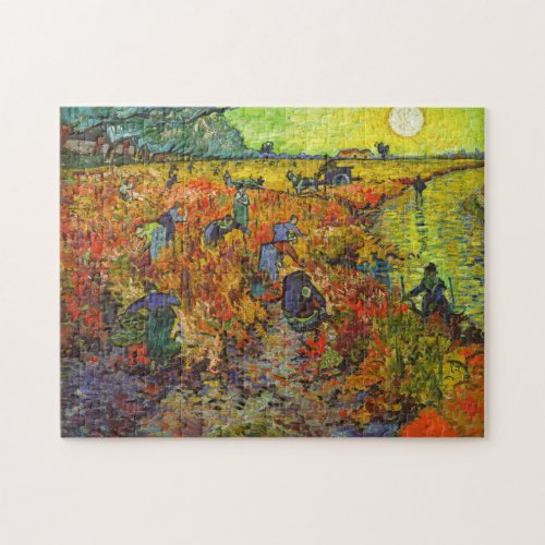 Vincent van Gogh _ The Red Vineyard Jigsaw Puzzle