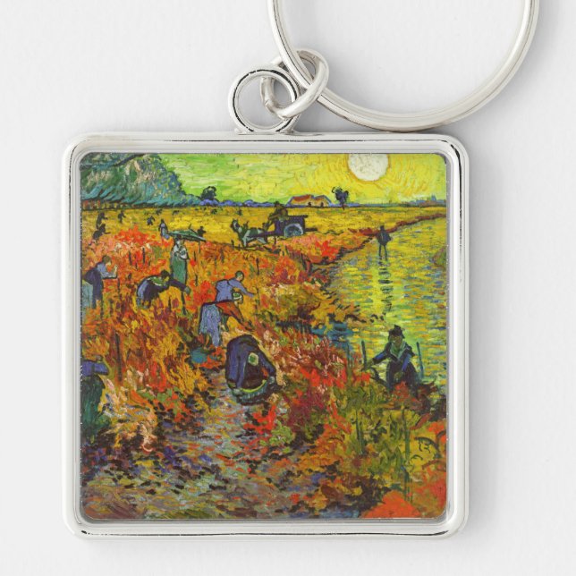 Vincent van Gogh - The Red Vineyard Keychain (Front)