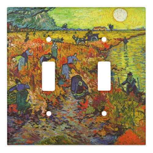 Vincent van Gogh _ The Red Vineyard Light Switch Cover