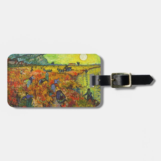 Vincent van Gogh - The Red Vineyard Luggage Tag (Front Horizontal)