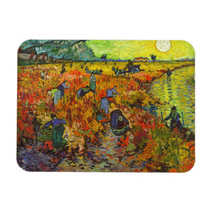 Vincent van Gogh - The Red Vineyard Magnet