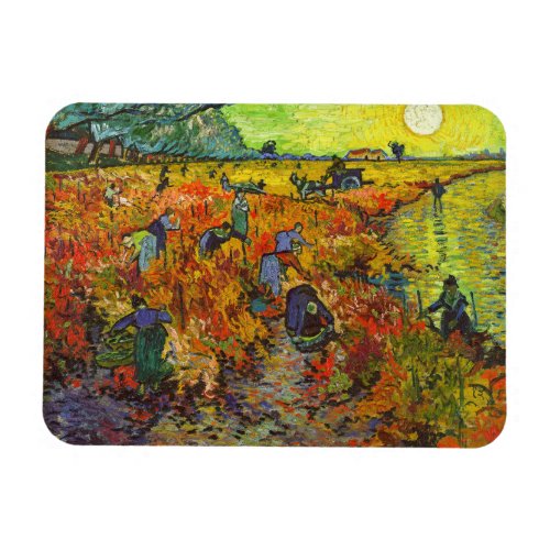 Vincent van Gogh _ The Red Vineyard Magnet