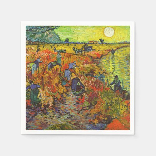 Vincent van Gogh _ The Red Vineyard Napkins