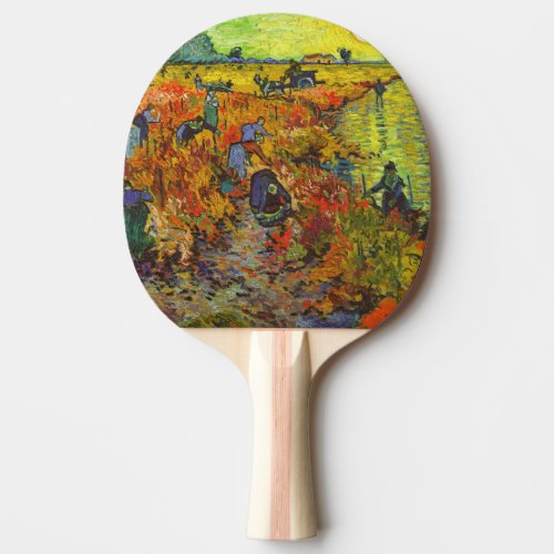 Vincent van Gogh _ The Red Vineyard Ping Pong Paddle